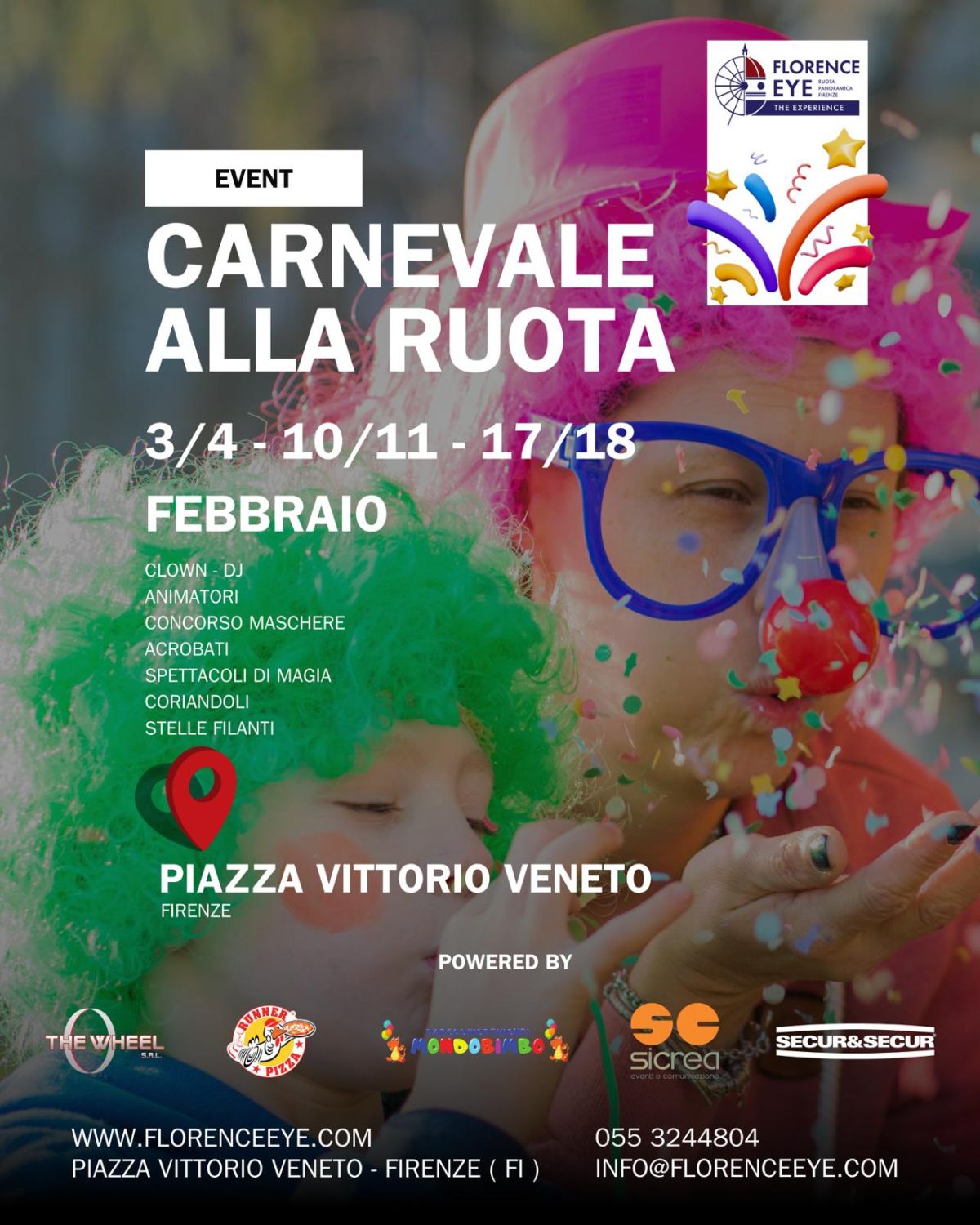 Florence Eye: un Carnevale che vola altissimo